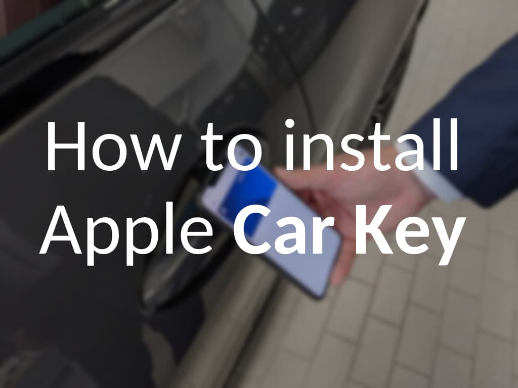 how to install apple car key