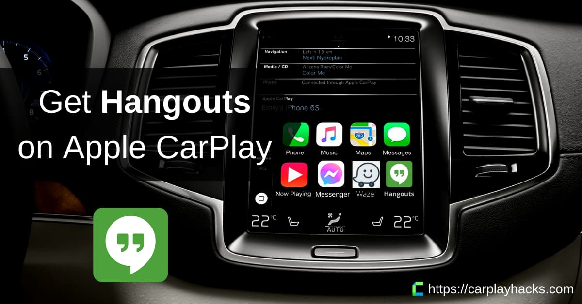 How to install Hangouts / Google Chat on Apple CarPlay