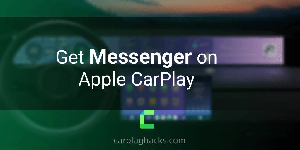 How to install Facebook Messenger on Apple CarPlay (any iOS version).