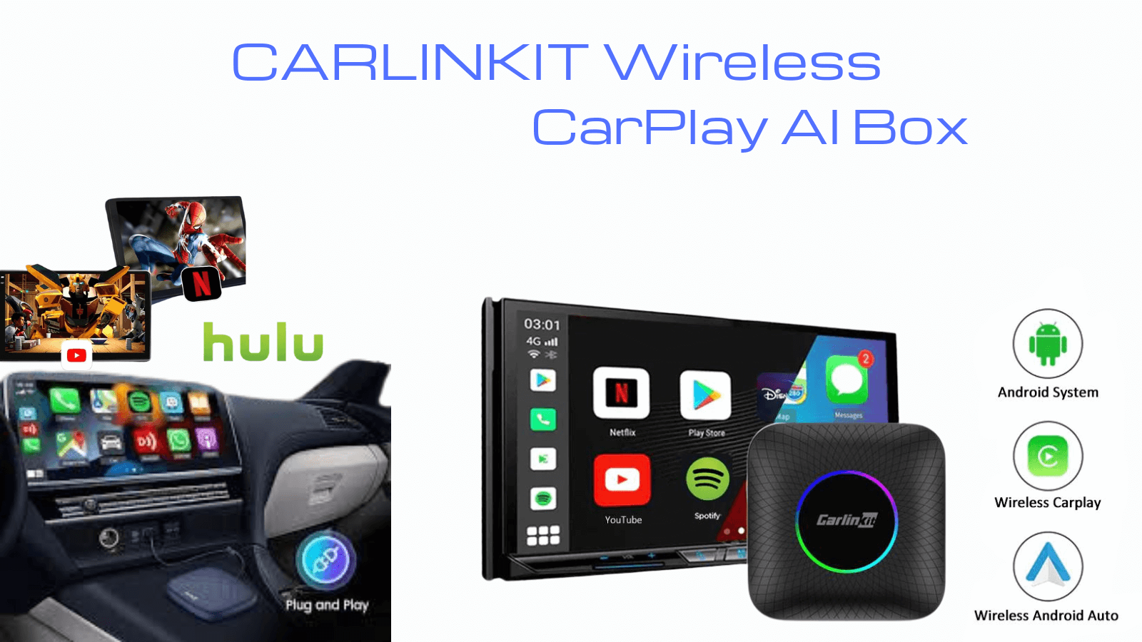 Carlinkit AI Box 2023 for Hulu